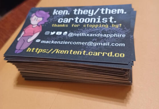 Card Pile Printed and Cut